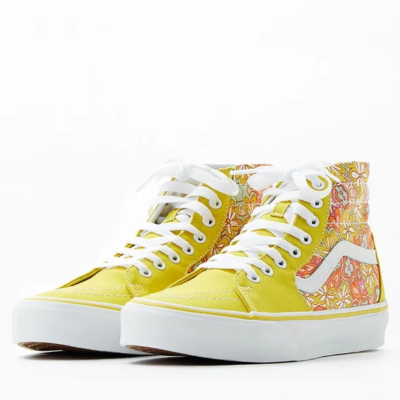 Vans Retro Floral Sk8-Hi Tapered Sneakers Women's 8 Men's 6.5 - Picture 2 of 8